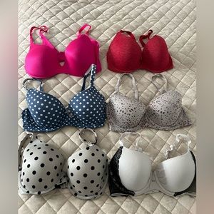 victoria’s Secret brass bundle 34 D lot of 6
